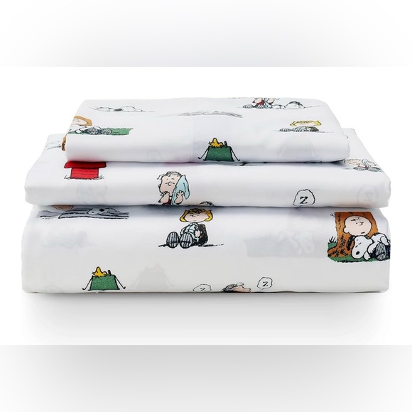 Peanuts by Berkshire TWIN sheet set 3 pcs BRAND NEW - Picture 1 of 5